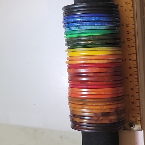 35 GENUINE BAKELITE 7" of bangle bracelets SPECIALTY MARBLES slicers SPA… - Picture 5 of 10
